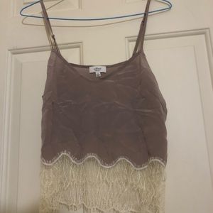 Wilfred taupe crop tank